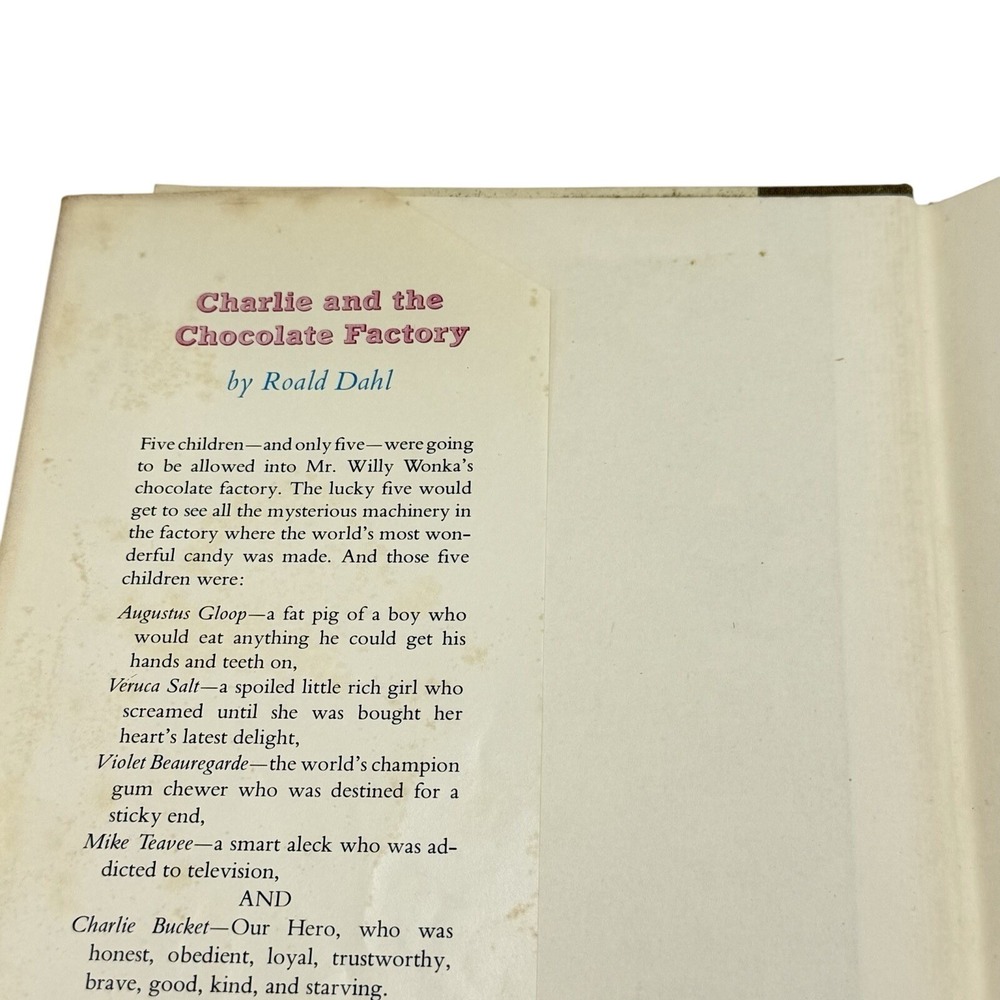 Charlie and The Chocolate Factory-Revised Edition 1973 Roald Dahl-VG-Willy Wonka - Picture 4 of 16